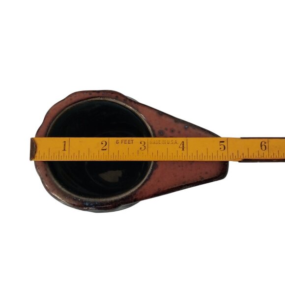 Rodolpho Padilla Mexico Drip Glaze Stoneware Coffee Mug Vintage Blue Brown - Picture 8 of 8